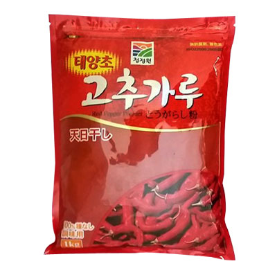 清浄園 唐辛子粉 調味用 1kg|天日干し細挽き 韓国コチュカル|Han Select