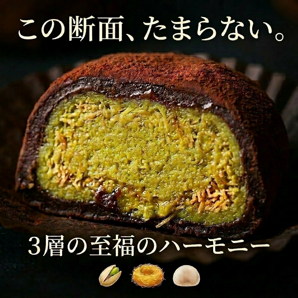 ドバイ餅クッキー｜ピスタチオ×カダイフ｜冷凍6ヶ月保存｜個包装・送料無料